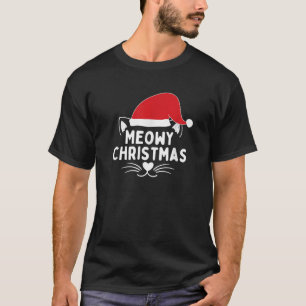 Cat Owner Meowy Weihnachtsfeiertag Gruß Katze Mama T-Shirt