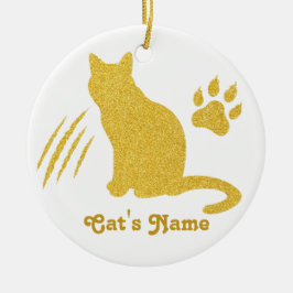 Cat Owner Weihnachtsgeschenk Keramik Ornament
