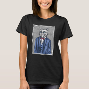 Cat Painting Oil Picture Art Funny T-Shirt