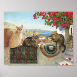 Cat Painting Poster