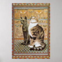 Cat Painting Poster