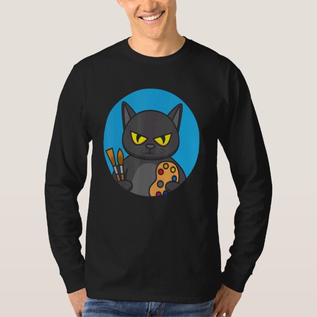 Cat painting T-Shirt (Vorderseite)