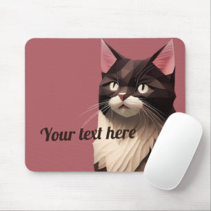 Cat Paper Cut Art Pet Care Food Shop Tierklinik Mousepad