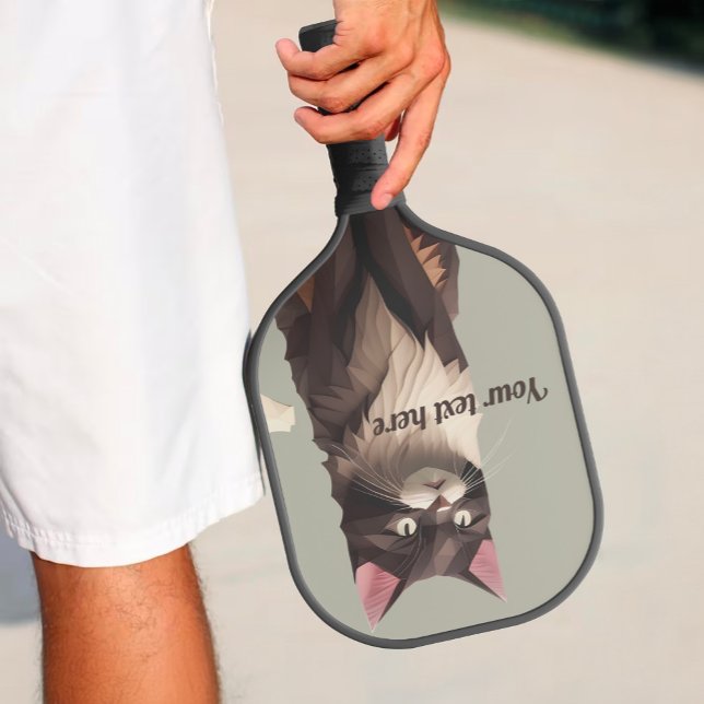 Cat Paper Cut Art Pet Care Food Shop Tierklinik Pickleball Schläger (Von Creator hochgeladen)