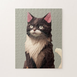 Cat Paper Cut Art Pet Care Food Shop Tierklinik Puzzle