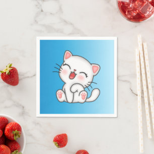 Cat Paper Napkin Serviette