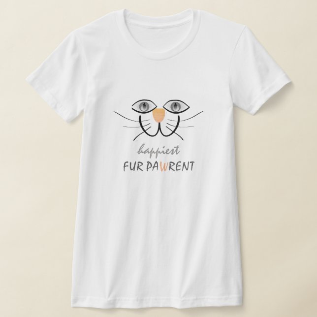 CAT PARENT , CAT-MAMA, CAT-VATER - GLÜCKLICHES CAT T-Shirt (Ablage )