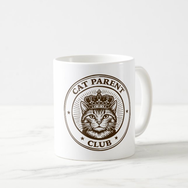 Cat Parent Club – For Humans Owned by Cats Kaffeetasse (VorderseiteRechts)