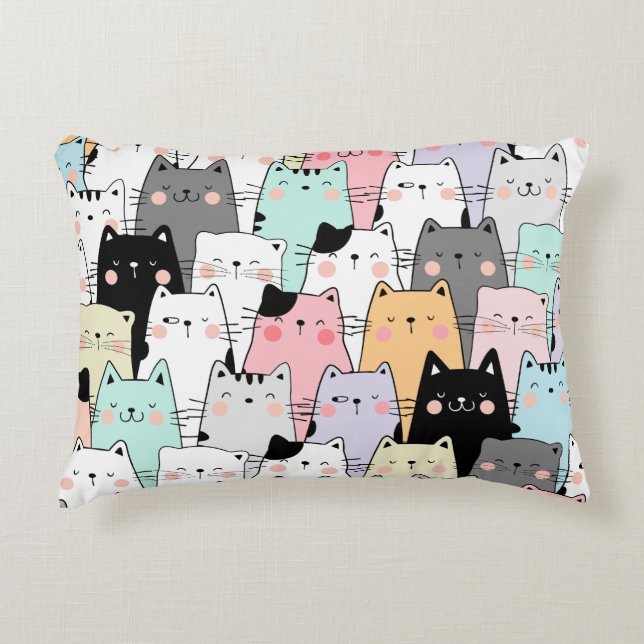 Cat Party Dekokissen (Vorderseite)