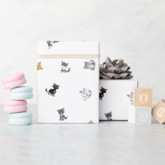Cat Party Geschenkpapier