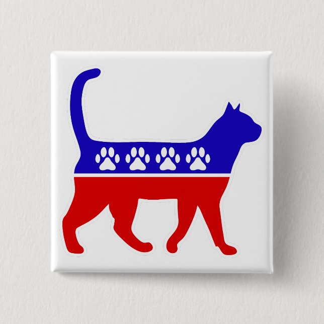 Cat Party Logo Feline Politics Grosses Party von M Button (Vorderseite)