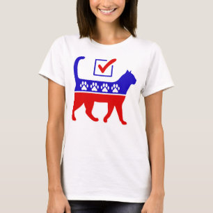 Cat Party Logo Feline Politics Grosses Party von M T-Shirt