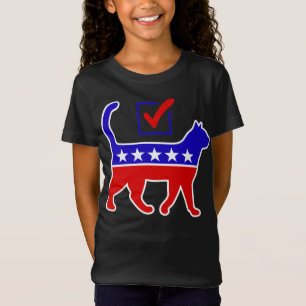Cat Party Logo Feline Politics Grosses Party von M T-Shirt