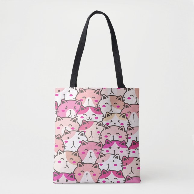 Cat Pattern Funny farbenfrohe Haustiere Tiere (Vorderseite)