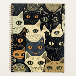 Cat Pattern Künstlerisch Planer