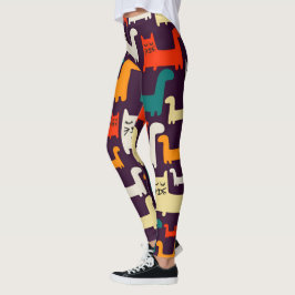 Cat Pattern Leggings