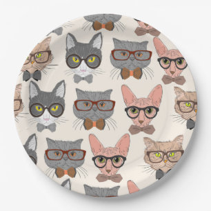 Cat Pattern Pappteller