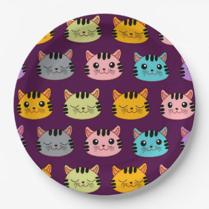 Cat Pattern Pappteller