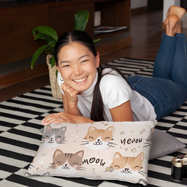 Cat Pattern Pillowcase Kissenbezug (Von Creator hochgeladen)