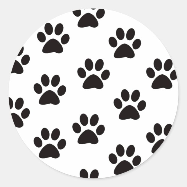 Cat Paw druckt Sticker (Vorderseite)