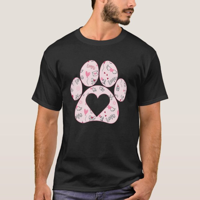 Cat Paw Liebe Cat Mama Outfit Women Cat Adoption K T-Shirt (Vorderseite)