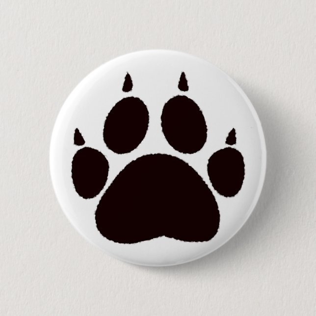 Cat Paw Print Button (Vorderseite)