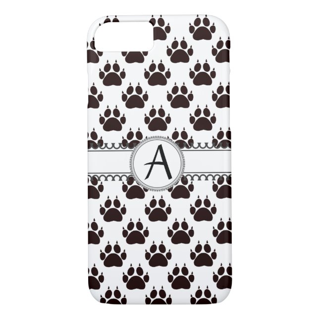 Cat Paw Print Pattern Case-Mate iPhone Hülle (Rückseite)