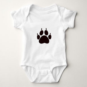 Cat Paw Prints Baby Strampler