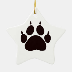 Cat Paw Prints Keramikornament