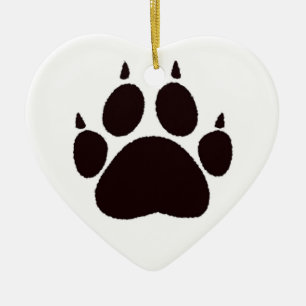 Cat Paw Prints Keramikornament