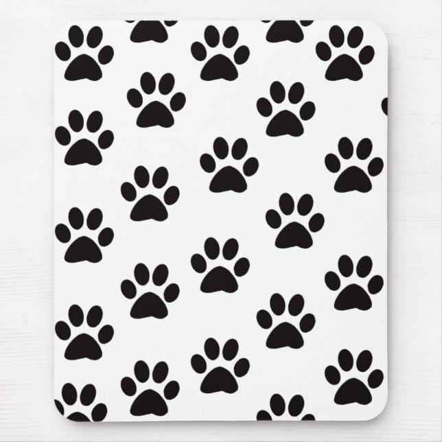 Cat Paw Prints Mouse Pad Mousepad (Vorne)