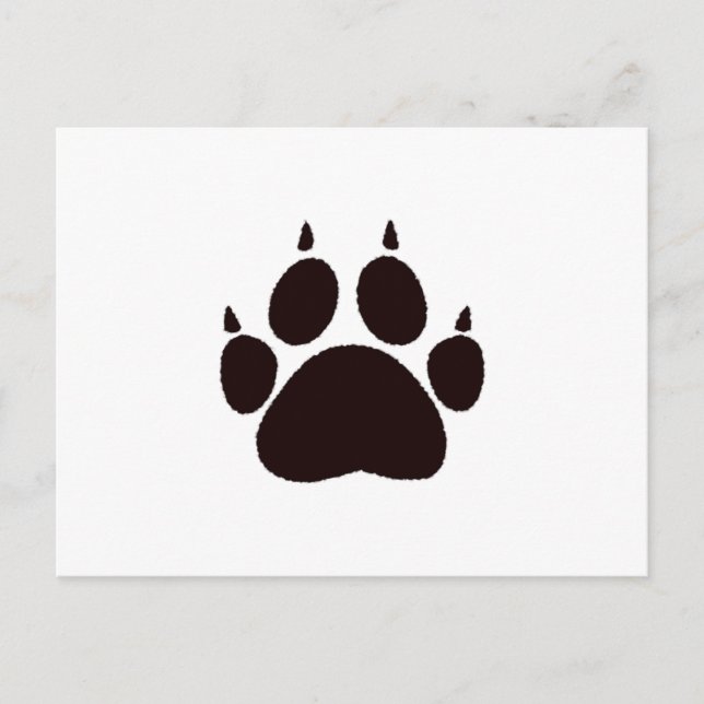 Cat Paw Prints Postkarte (Vorderseite)