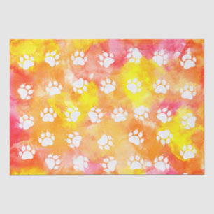 Cat Paw Prints Seidenpapier