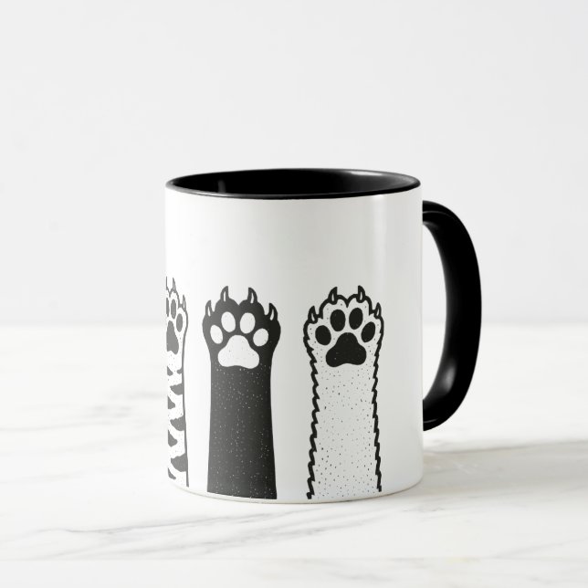 Cat Paws Tasse (VorderseiteRechts)