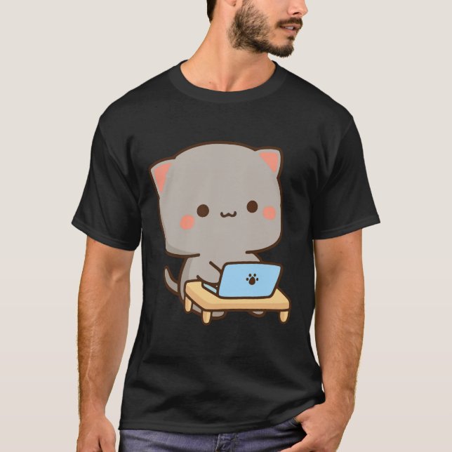 Cat peach and goma Premium  T-Shirt (Vorderseite)