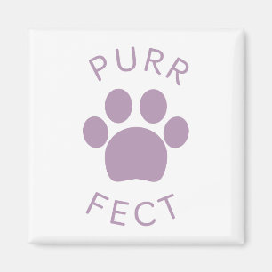Cat Perfect Lila Purr Paw Print Magnet
