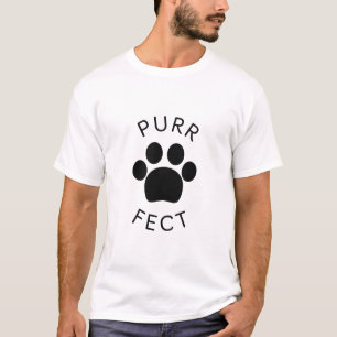 Cat Perfect Purr Paw Print T-Shirt