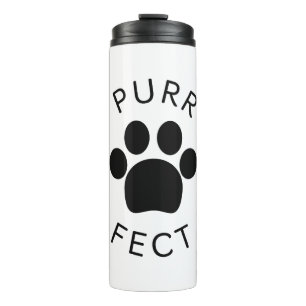 Cat Perfect Purr Paw Print Thermosbecher