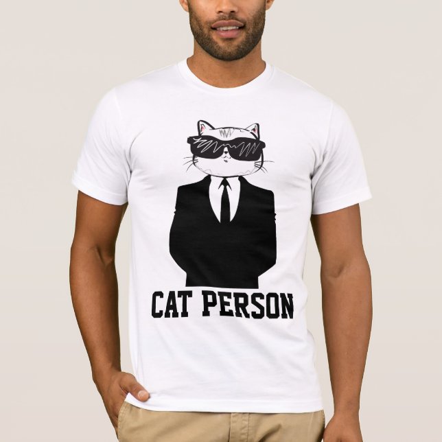 CAT PERSON Funny T - Shirt (Vorderseite)