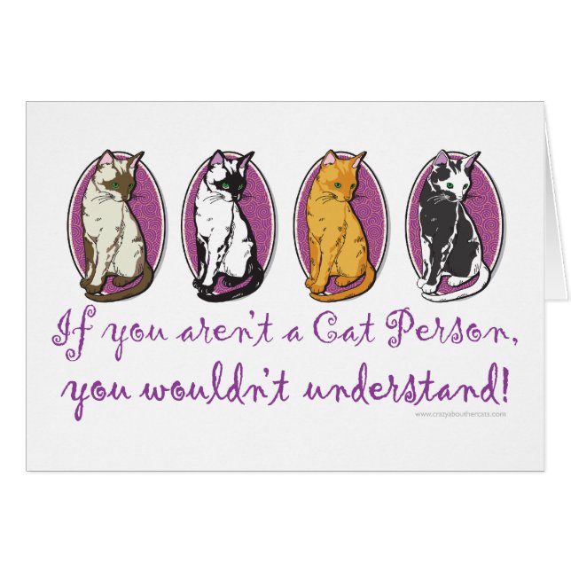 Cat Person Spaß (Vorderseite (Horizontal))