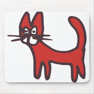 Cat Pet Animal Cartoon Comic Mousepad