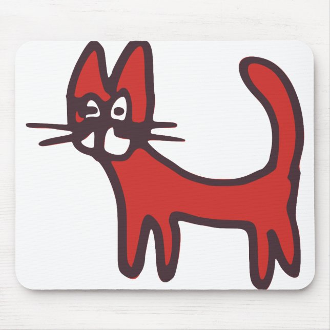 Cat Pet Animal Cartoon Comic Mousepad (Vorne)