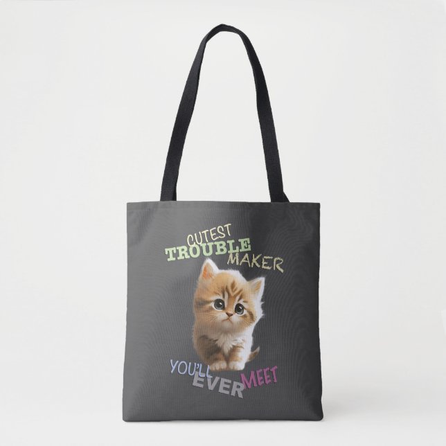 Cat Pet Cuttest Trouble Niedlich Adortable Funny F (Vorderseite)