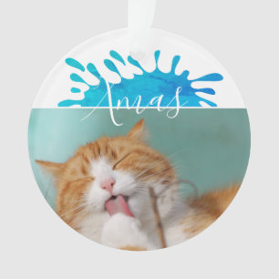Cat Pet Foto Weihnachten Weihnachten Ornament