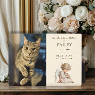 Cat Pet Memorial Fotoplatte