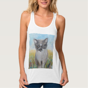 Cat Pet Rescue Schneeschuh Siamese Maureen Girard Tank Top