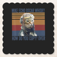 Cat Pilot Mike Echo Oscar Whisky Kostümgeschenk