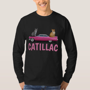 CAT PINK CADDDY CLASSIC CAR T - Shirt