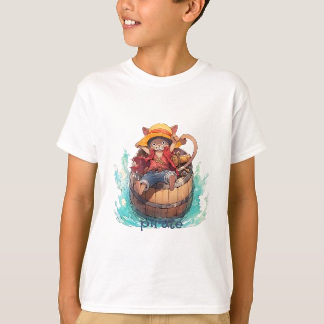 Cat Pirate T-Shirt (Vorderseite)