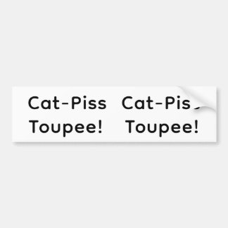 Cat-Piss Toupee Hankamer Artjunkhaus Splash-Art  Autoaufkleber